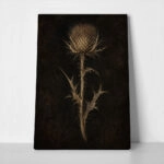Πίνακας σε Καμβά VINTAGE DARK ACADEMIA PLANT 16