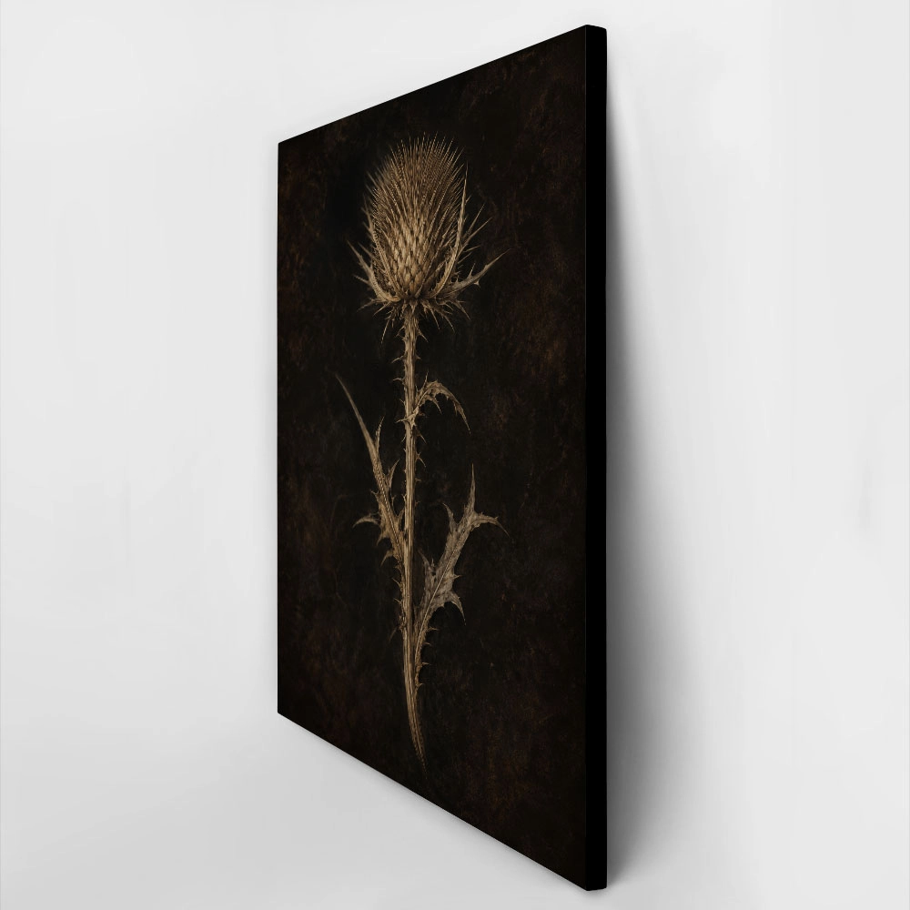 Πίνακας σε Καμβά VINTAGE DARK ACADEMIA PLANT 16