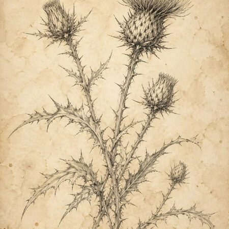 Πίνακας σε Καμβά VINTAGE DARK ACADEMIA PLANT 18 - Vintage Sticky 5