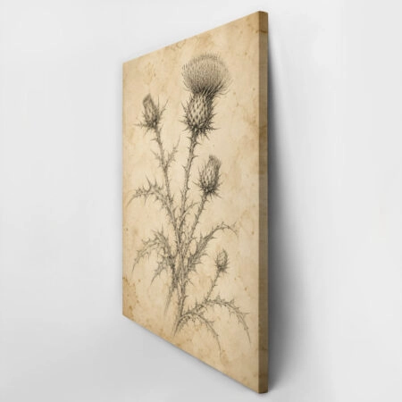 Πίνακας σε Καμβά VINTAGE DARK ACADEMIA PLANT 18 - Vintage Sticky 2
