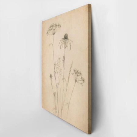 Πίνακας σε Καμβά VINTAGE DARK ACADEMIA PLANT 19 - Vintage Sticky 2