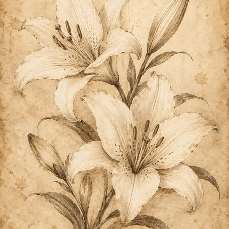 Πίνακας σε Καμβά VINTAGE DARK ACADEMIA PLANT 23 - Vintage Sticky 5