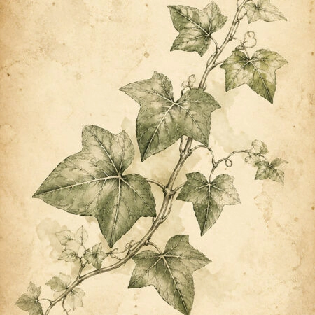 Πίνακας σε Καμβά VINTAGE DARK ACADEMIA PLANT 24 - Vintage Sticky 5