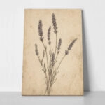 Πίνακας σε Καμβά VINTAGE DARK ACADEMIA PLANT 25