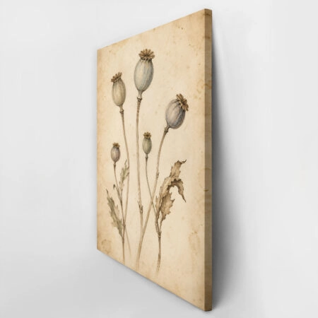 Πίνακας σε Καμβά VINTAGE DARK ACADEMIA PLANT 26 - Vintage Sticky 2
