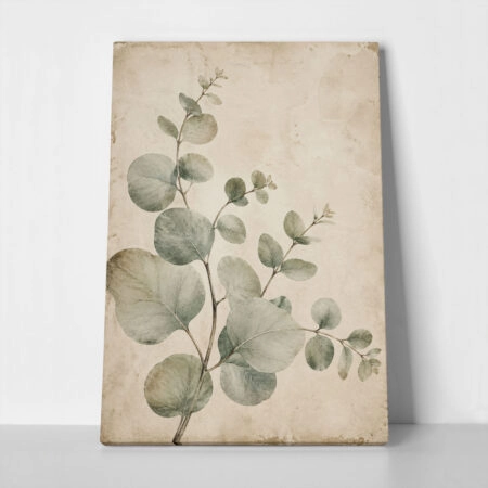 Πίνακας σε Καμβά VINTAGE DARK ACADEMIA PLANT 27 - Vintage