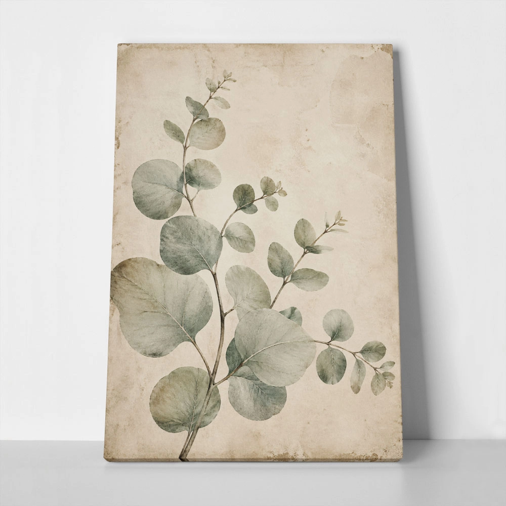 Πίνακας σε Καμβά VINTAGE DARK ACADEMIA PLANT 27