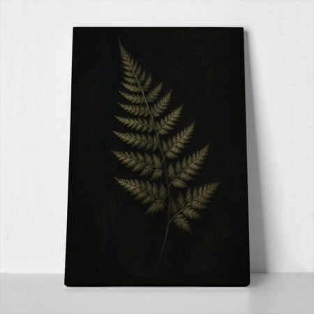 Πίνακας σε Καμβά VINTAGE DARK ACADEMIA PLANT 28 - Vintage