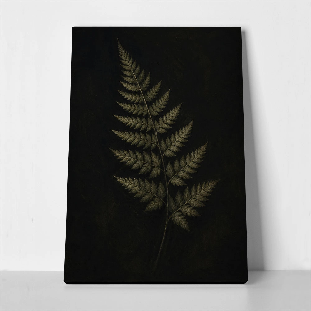 Πίνακας σε Καμβά VINTAGE DARK ACADEMIA PLANT 28
