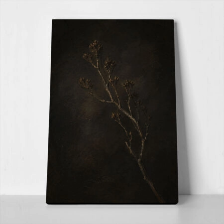 Πίνακας σε Καμβά VINTAGE DARK ACADEMIA PLANT 29 - Vintage