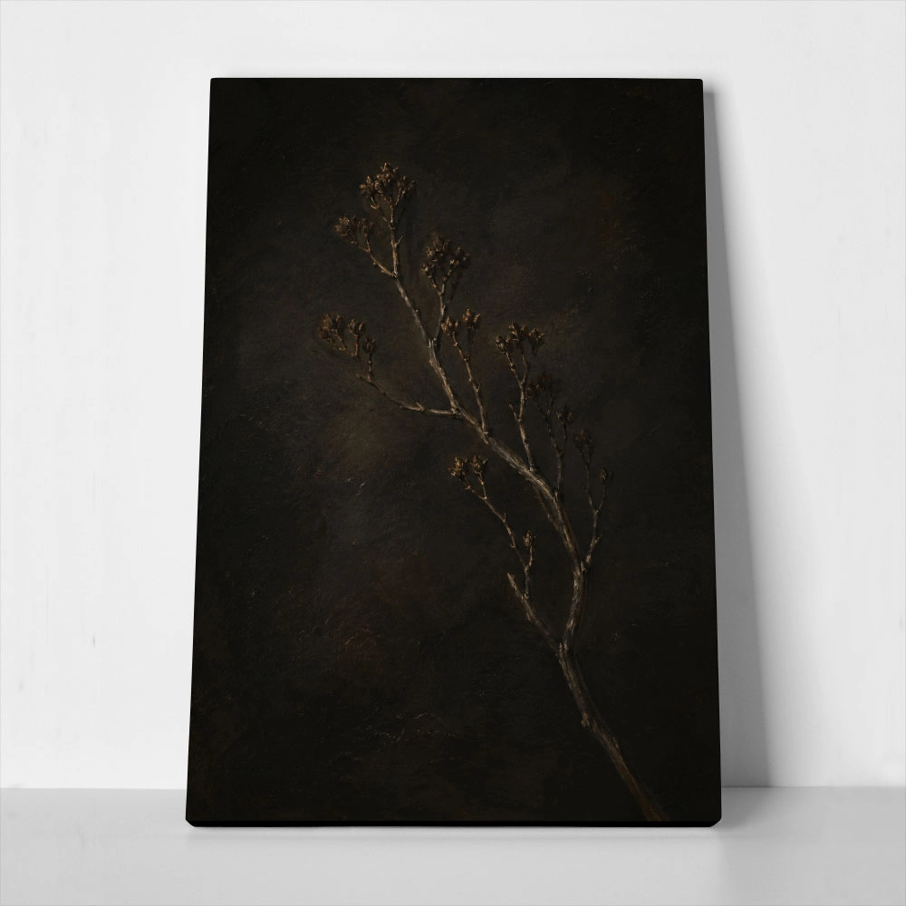 Πίνακας σε Καμβά VINTAGE DARK ACADEMIA PLANT 29