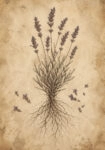 Πίνακας σε Καμβά VINTAGE DARK ACADEMIA PLANT 2