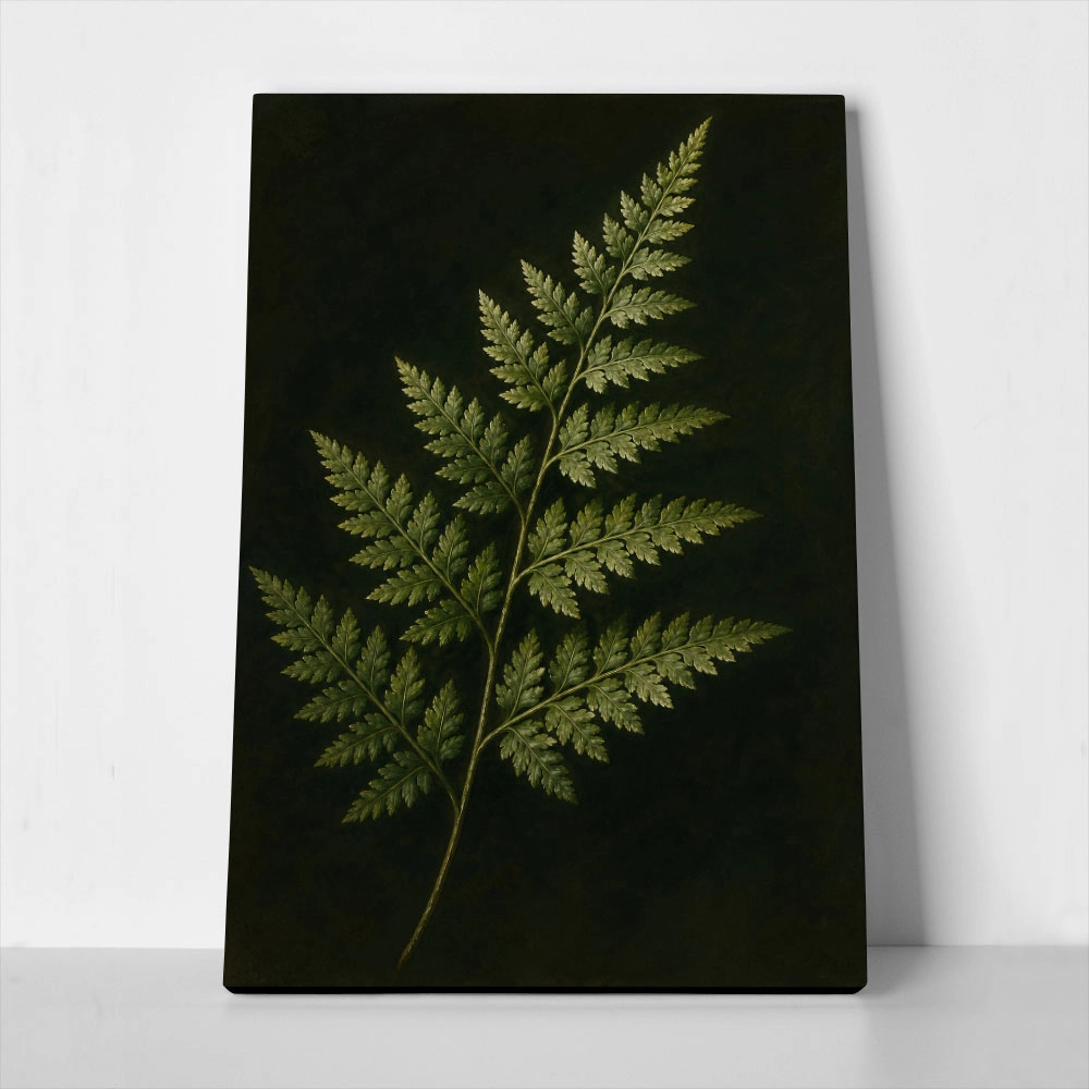 Πίνακας σε Καμβά VINTAGE DARK ACADEMIA PLANT 30