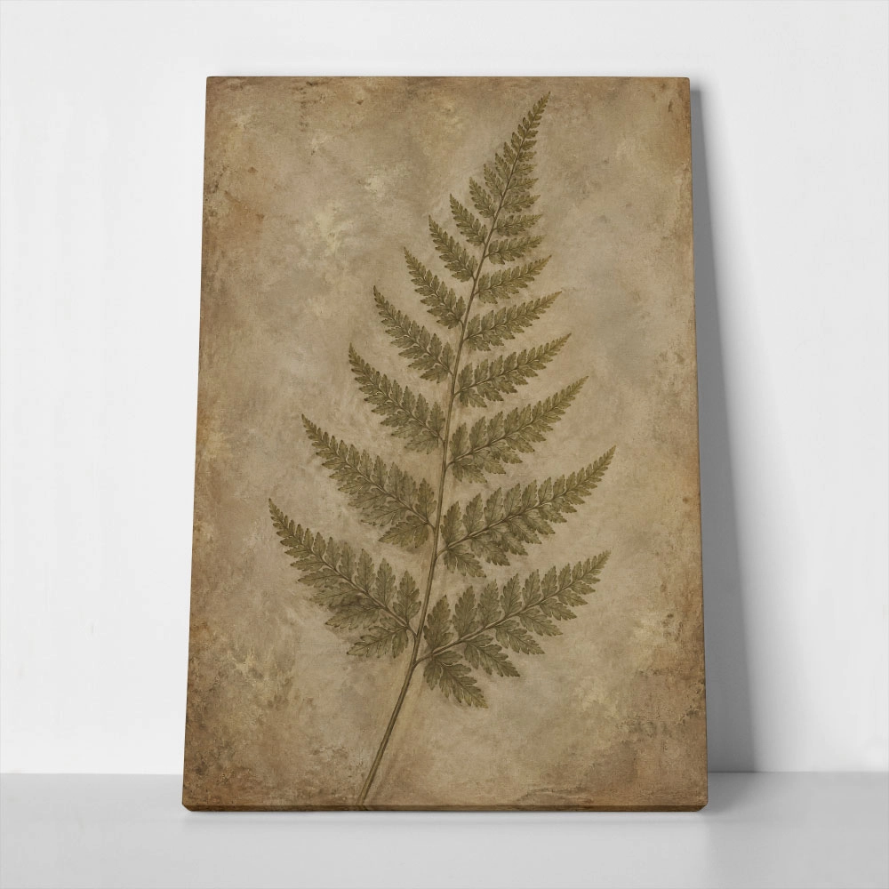 Πίνακας σε Καμβά VINTAGE DARK ACADEMIA PLANT 31