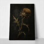 Πίνακας σε Καμβά VINTAGE DARK ACADEMIA PLANT 32