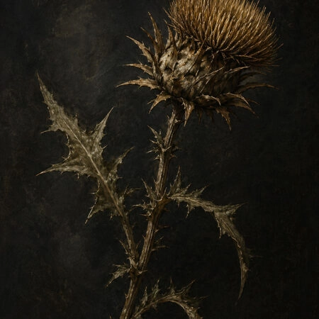 Πίνακας σε Καμβά VINTAGE DARK ACADEMIA PLANT 32 - Vintage Sticky 5