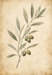 Πίνακας σε Καμβά VINTAGE DARK ACADEMIA PLANT 35