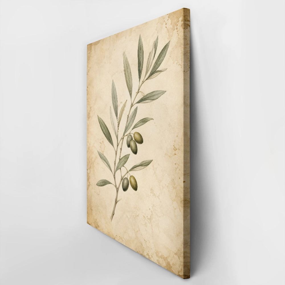 Πίνακας σε Καμβά VINTAGE DARK ACADEMIA PLANT 35