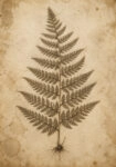 Πίνακας σε Καμβά VINTAGE DARK ACADEMIA PLANT 3