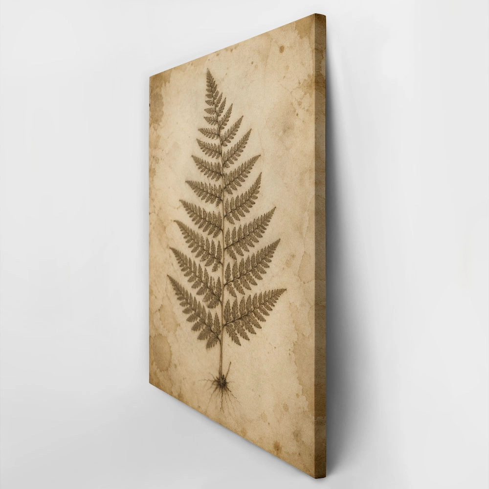 Πίνακας σε Καμβά VINTAGE DARK ACADEMIA PLANT 3