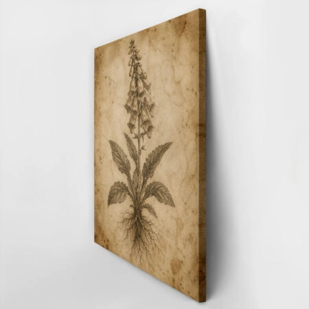 Πίνακας σε Καμβά VINTAGE DARK ACADEMIA PLANT 4 -  Sticky 2