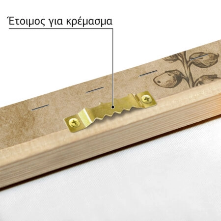 Πίνακας σε Καμβά VINTAGE DARK ACADEMIA PLANT 4 -  Sticky 4