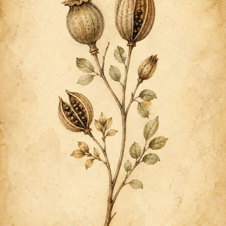 Πίνακας σε Καμβά VINTAGE DARK ACADEMIA PLANT 9 -  Sticky 5