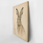 Πίνακας σε Καμβά VINTAGE DARK ACADEMIA RABBIT