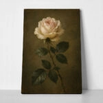 Πίνακας σε Καμβά VINTAGE DARK ACADEMIA ROSE 3