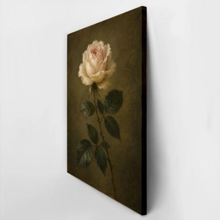 Πίνακας σε Καμβά VINTAGE DARK ACADEMIA ROSE 3 - Vintage Sticky 2