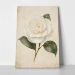 Πίνακας σε Καμβά VINTAGE DARK ACADEMIA ROSE 4