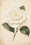 Πίνακας σε Καμβά VINTAGE DARK ACADEMIA ROSE 4