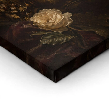 Πίνακας σε Καμβά VINTAGE DARK ACADEMIA ROSES VASE 2 - Vintage Sticky 1