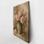 Πίνακας σε Καμβά VINTAGE DARK ACADEMIA ROSES VASE 3
