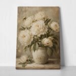 Πίνακας σε Καμβά VINTAGE DARK ACADEMIA ROSES VASE 5