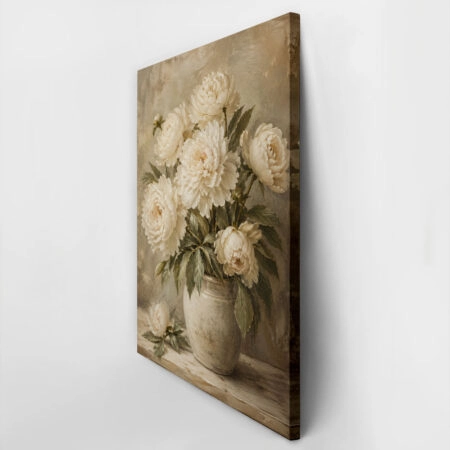 Πίνακας σε Καμβά VINTAGE DARK ACADEMIA ROSES VASE 5 - Vintage Sticky 2