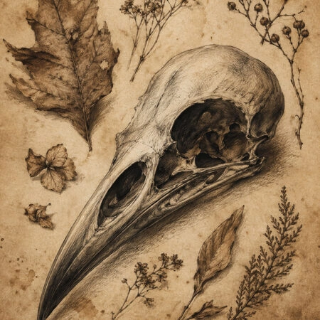 Πίνακας σε Καμβά VINTAGE DARK ACADEMIA SKULL 2 -  Sticky 5