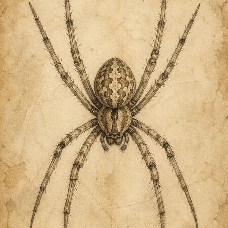 Πίνακας σε Καμβά VINTAGE DARK ACADEMIA SPIDER -  Sticky 5