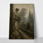 Πίνακας σε Καμβά VINTAGE DARK ACADEMIA STATUE 2
