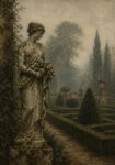 Πίνακας σε Καμβά VINTAGE DARK ACADEMIA STATUE 2