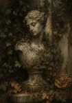 Πίνακας σε Καμβά VINTAGE DARK ACADEMIA STATUE