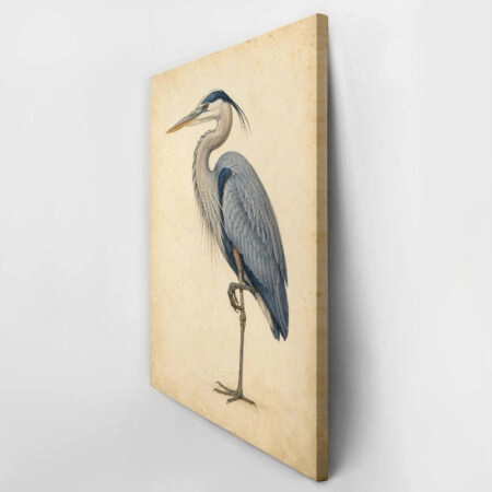 Πίνακας σε Καμβά VINTAGE DARK ACADEMIA STORK 3 - Vintage Sticky 2