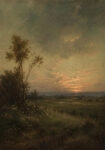 Πίνακας σε Καμβά VINTAGE DARK ACADEMIA SUNSET