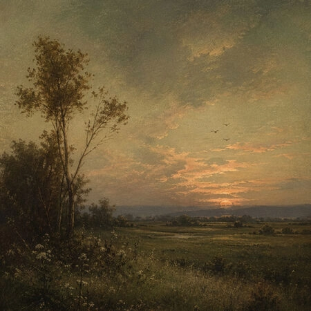 Πίνακας σε Καμβά VINTAGE DARK ACADEMIA SUNSET -  Sticky 5
