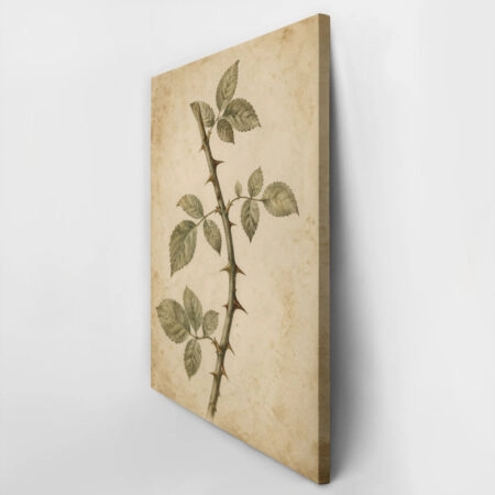 Πίνακας σε Καμβά VINTAGE DARK ACADEMIA THORNS - Vintage Sticky 2
