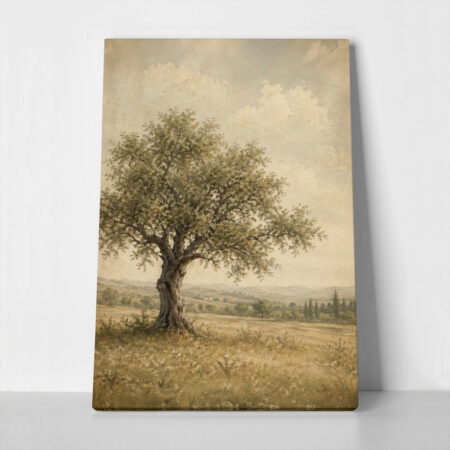 Πίνακας σε Καμβά VINTAGE DARK ACADEMIA TREE
