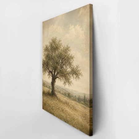 Πίνακας σε Καμβά VINTAGE DARK ACADEMIA TREE - Vintage Sticky 2