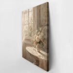 Πίνακας σε Καμβά VINTAGE DARK ACADEMIA VASE BY A WINDOW 2