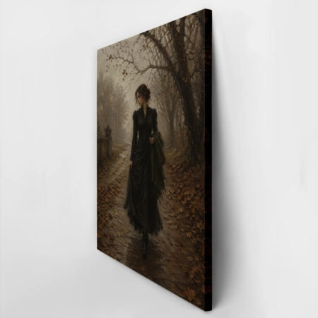 Πίνακας σε Καμβά VINTAGE DARK ACADEMIA WOMAN 12 - Vintage Sticky 2