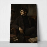 Πίνακας σε Καμβά VINTAGE DARK ACADEMIA WOMAN 13